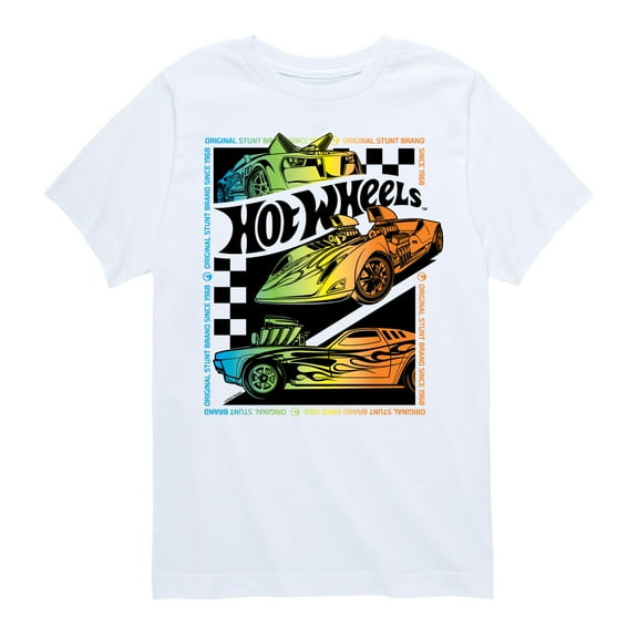 Hot Wheels - Original Stunt Brand Gradient - Youth Short Sleeve Graphic T-Shirt