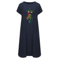thumbnail image 4 of Robes pour Femmes 2022 Robe à Manches Courtes à Col Rond Grande Taille Robe Imprimée Décontractée Ample d'Été Midi avec Poches, 4 of 4