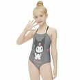 thumbnail image 4 of Kuromi And My Melody Girls One Piece Swimsuits Hawaiian Summer Swimwear Beach Bathing Suit Outfits, 4 of 7