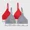 Red/Gray, variant on Originals Women's 2pk Stretch Cotton Triangle Bralette MHT102, Black/Camel