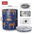thumbnail image 4 of 12oz Coffee Tumblers Cute Boxe Stainless Steel Vacuum Insulated Travel Tumbler Coffee Cups Mug with Lid and Straw with Cleaning Brush for Cold & Hot Drinks, 4 of 5