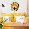 thumbnail image 2 of Welcome to Our Hive Bee Wall Plaque Honey, Bee Hanging Welcome Signs Wooden Honeycomb Decor, Farmhouse Hive Decor for Home Wall Front Door Porch Garden Shop Indoor Outdoor Decoration, 2 of 6