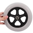thumbnail image 3 of LOLIPPYY 2pcs Wheelchair Front Wheel Caster Wheel PVC Grey for Easy Replacement, 3 of 6