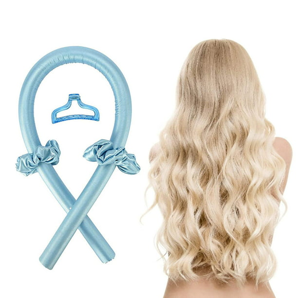 Heatless Curling Rod Headband Heatless Hair Curlers Long Hair To Sleep In  Overnight No Heat Curls Silk Ribbon Hair Rollers Soft Foam Hair Rollers Diy  Hair Styling Tools (Blue) - Walmart.com