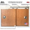 thumbnail image 7 of Sliding Closet Frosted Glass Bypass Doors 72 x 80 inches | Quadro 4445 White Silk | Sturdy Top Mount Rails Moldings Trims Hardware Set | Wood Solid Bedroom Wardrobe Doors, 7 of 7
