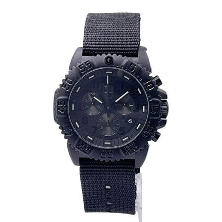 s Luminox Navy Seal Colormark Chrono Black Dial Nylon Mens Quartz Watch XS.3081.BO