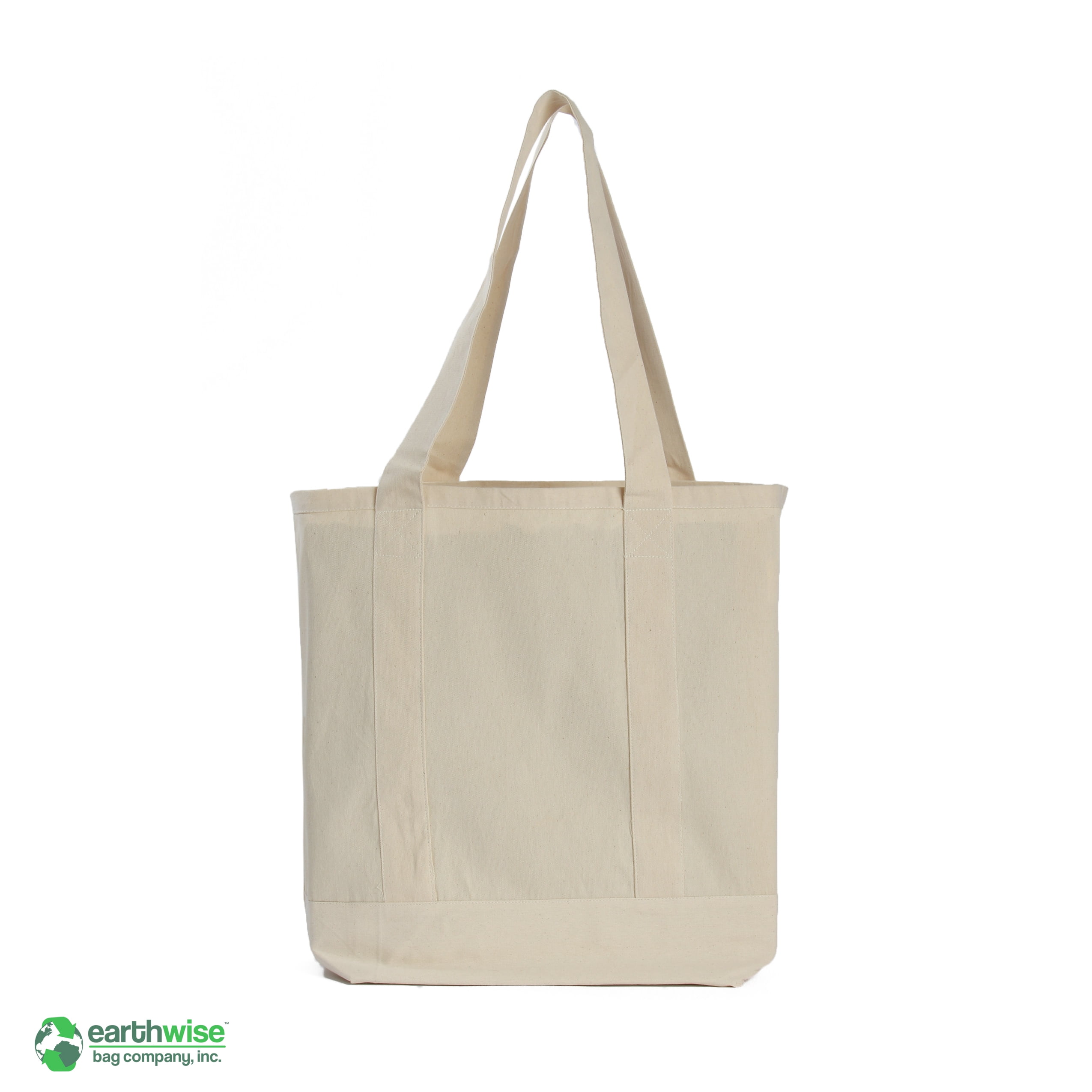 Buy Earthbags Cotton Canvas Shopping Bag/Carry Bag - White Printed