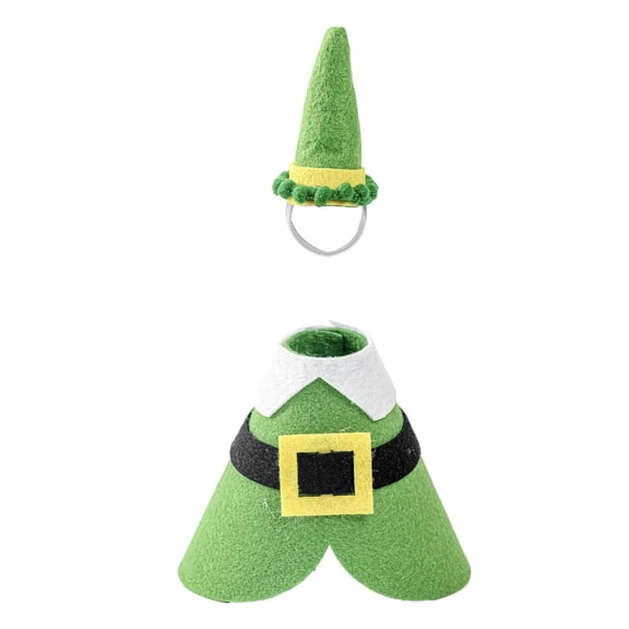 Garloy Desk Goose Outfits,Easter and St.Patrick's Day Desk Goose Costumes Accessories,Spring Holiday Decor for Desktop Goose Statues Office and Home Table,Mini Desk Goose Clothes Felt Costumes,1 Set