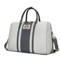 MKF Collection Melissa Women Duffle Bag, Crossover Purse Handbag Fashion Travel by Mia K - Light Gray