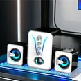 thumbnail image 4 of Bluetooth Speaker With Subwoofer And LED Light 3 Inch Woofer 5 W Output USB Powered Desktop Laptop Speaker, 4 of 4