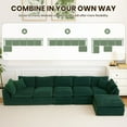 thumbnail image 4 of Oversized Cloud Couch Sectional for Living Room - 6 Seaters Modular Sectional Sofa with Ottoman Convertible L/U Shaped Boneless Design Warm Couches, 4 of 7