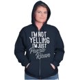 thumbnail image 5 of Puerto Rican Funny Yelling Boricua Zip Hoodie Sweatshirt Women Brisco Brands S, 5 of 5