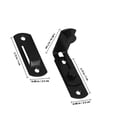 thumbnail image 2 of Mobutofu American Style 1Set Barn Door Lock Sliding Latch Carbon Steel For Outdoor Privacy Security, 2 of 8