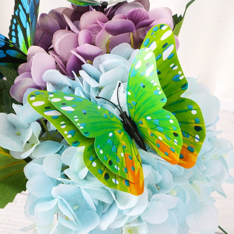 Big Size 40cm Double Layer Fake Butterflies Home Garden Ornament House Adornment, Size: 40x36x2cm