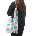 thumbnail image 5 of Bolso de mujer de punto plisado con diseño de letras, bolso de mano para mujer, bolso de mano de gran capacidad, bolso de viaje de verano, bolso de playa, 5 of 5
