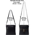 thumbnail image 3 of Bandolera Solene Lightweight Medium para mujer, color negro, 3 of 9