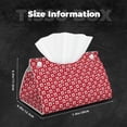 thumbnail image 6 of Lsque Ladybugs And White Dots Printed Long Tissue Box Cover Holder, Facial Paper Organizer Dispenser,Triangle with Bottom Belt, PVC Leather Decorative Organizer, 6 of 9