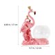 thumbnail image 5 of Maceta de cristal con forma de flamenco, estatua de resina, florero hidropónico, maceta para decoración del hogar, contenedor rosa para oficina, 5 of 6