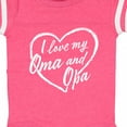 thumbnail image 4 of Inktastic I Love My Oma and Opa in White Chalk Heart Boys or Girls Baby Bodysuit, 4 of 5