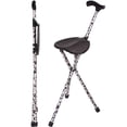 thumbnail image 1 of Bastón, bastón, silla de bastón, bastón cuádruple y bastón plegable con asiento de Switch Sticks de 34 pulgadas de alto, elegible para FSA HSA y soporta hasta 220 libras, Storm, 1 of 4