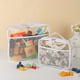 thumbnail image 2 of Toystoory Bolsas de PVC con cremallera para juguetes para niños, organizador grande para libros de rompecabezas y mini juguetes de peluche, con Almacenamiento y organización del hogar Negro S, 2 of 6