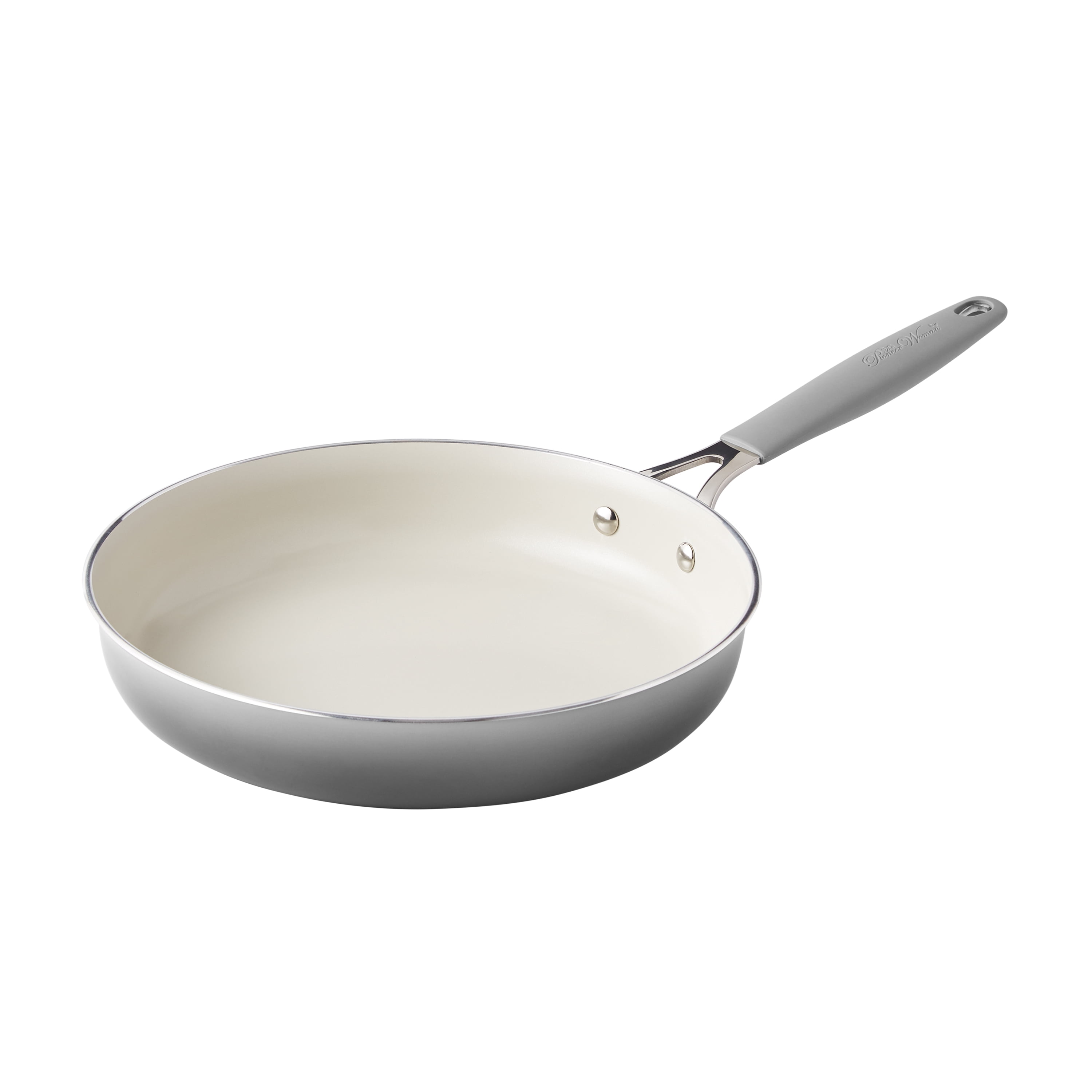 The Pioneer Woman 12 pieces Classic Belly Cookware Set, Porcelain Enamel, Ombre Grey