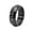 Black, variant on Men's Stainless Steel 8MM Simple Hip Hop Domed Cross-Cut Triangles Spike Biker Rotatable Fidget Ring Anxiety Wedding Band Silver Size 11