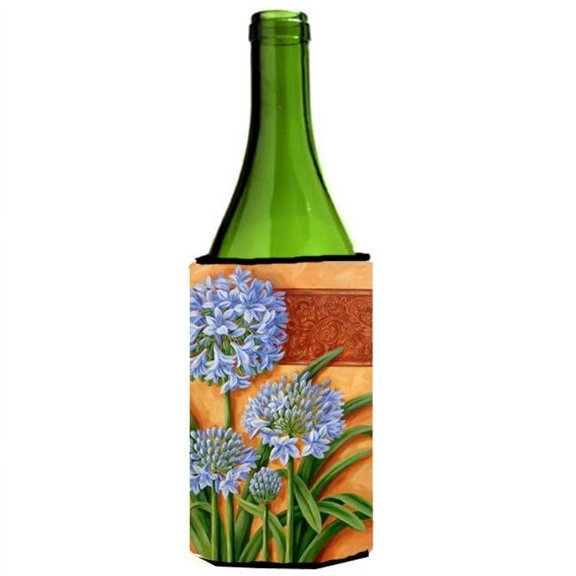 Agapanthus by Judith Yates Wine Bottle Can cooler Hugger