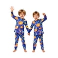 thumbnail image 6 of Matching Halloween Pajamas Set for Whole Family, Breathable Long Sleeve Halloween Family Pajamas with Moon Pumpkin Print, Fun Family Halloween Pajama Set Sleepwear, 6 of 6