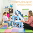 thumbnail image 2 of Infans Wooden Dollhouse 3-Story Pretend Playset W/ Furniture&Doll Gift for Age 3+ Year, 2 of 6