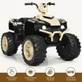 thumbnail image 4 of Gymax 12V Electric Kids Ride On Car ATV 4-Wheeler Quad w/ Music LED Light Yellow, 4 of 9