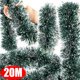 thumbnail image 2 of Guirnalda de cinta navideña de 2/20 m, guirnalda de cinta de caña verde, colgante para árbol de Navidad, suministros de decoración para bodas, fiestas y el hogar, 2 of 5