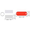 thumbnail image 3 of Uxcell 60x21mm Plastic Key Tags with Split Keyring Red 16 Count, 3 of 4