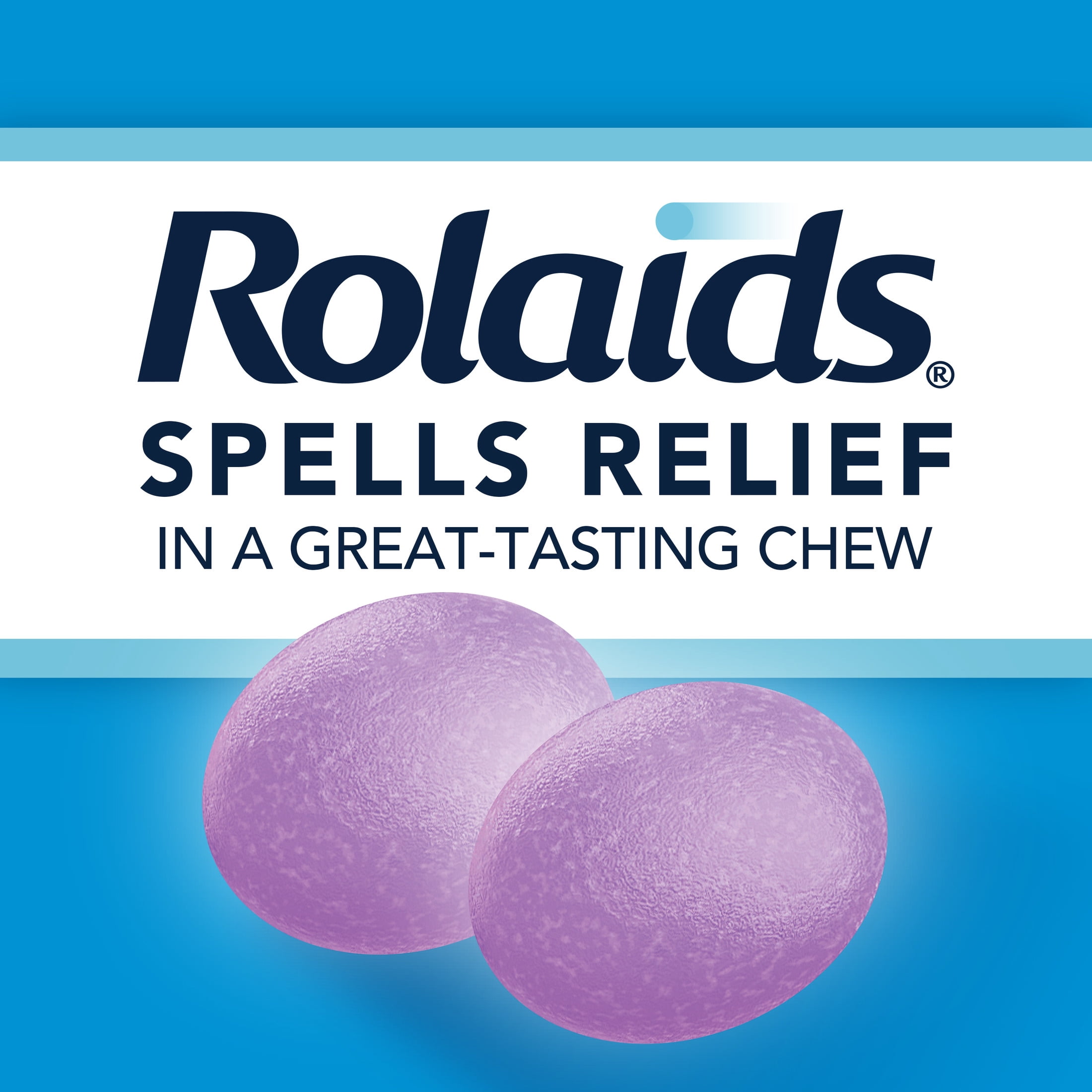 Rolaids Antacid Power Chews, Heartburn Medicine, Berry Flavored, Chewable Antacid, 32 Count