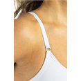 thumbnail image 4 of Fishers Finery Women's Bra Pull Over Cotton Modal Blend Plus Size Bralette - Full Coverage Light Support Cami Top Sleep and Lounge Smooth Comfort (White, XL, 3PK), 4 of 5