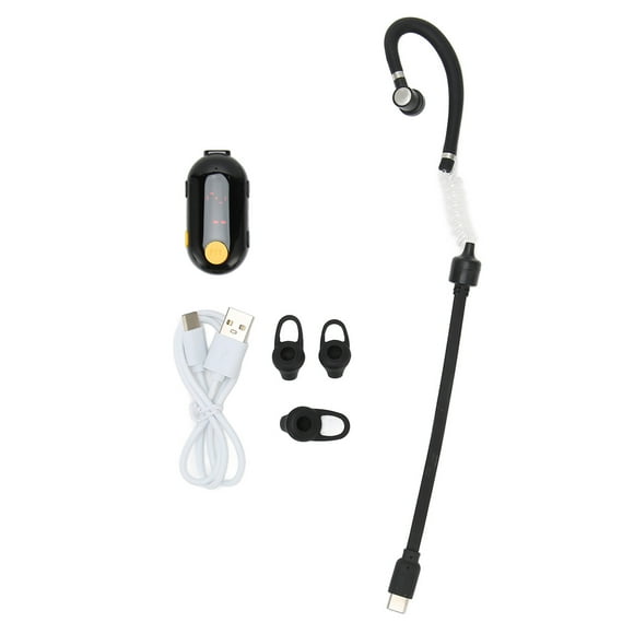 Ear-Hanging Earpiece for Seamless Hotel, Mall, Supermarket, Hospital Communication Mini Wireless Walkie Talkie