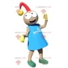 Leprechaun baby REDBROKOLY mascot with a bell