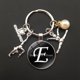 thumbnail image 1 of Llavero deportivo con letras de cristal, llavero de gimnasia, colgante de bolsa de coche, regalo para mejor amigo, amo la gimnasia, 1 of 4