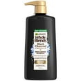 thumbnail image 2 of Garnier Whole Blends Rebalancing Cleansing Shampoo with Black Charcoal, All Hair Types, 26.6 fl oz, 2 of 8