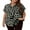 Leopard2, variant on Cuteduck Womens Plus Size Blouses Leopard Print Button Down Loose Fit Casual Short Sleeve Top 1X-5X