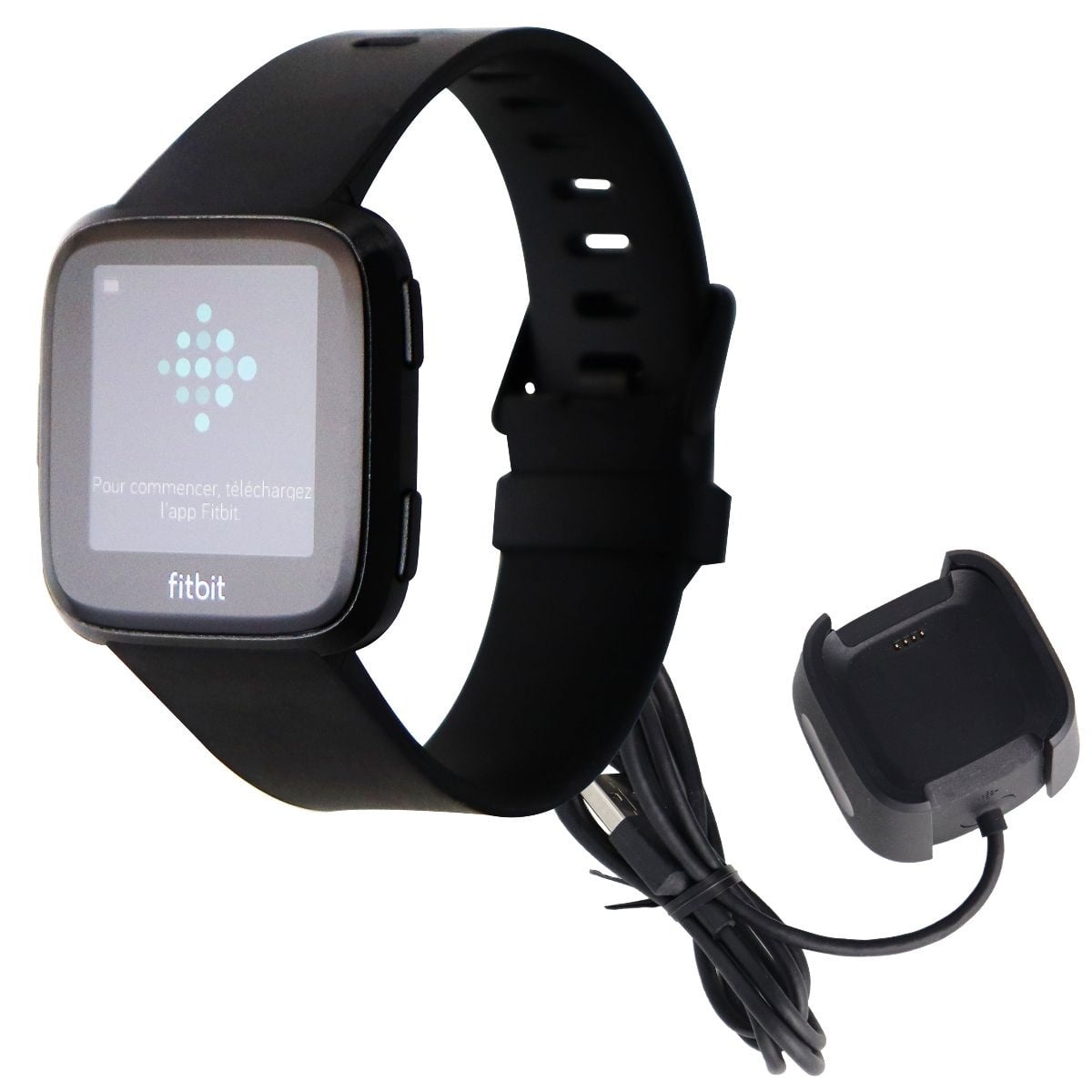 Fitbit Versa Smart Watch - Black/Black 