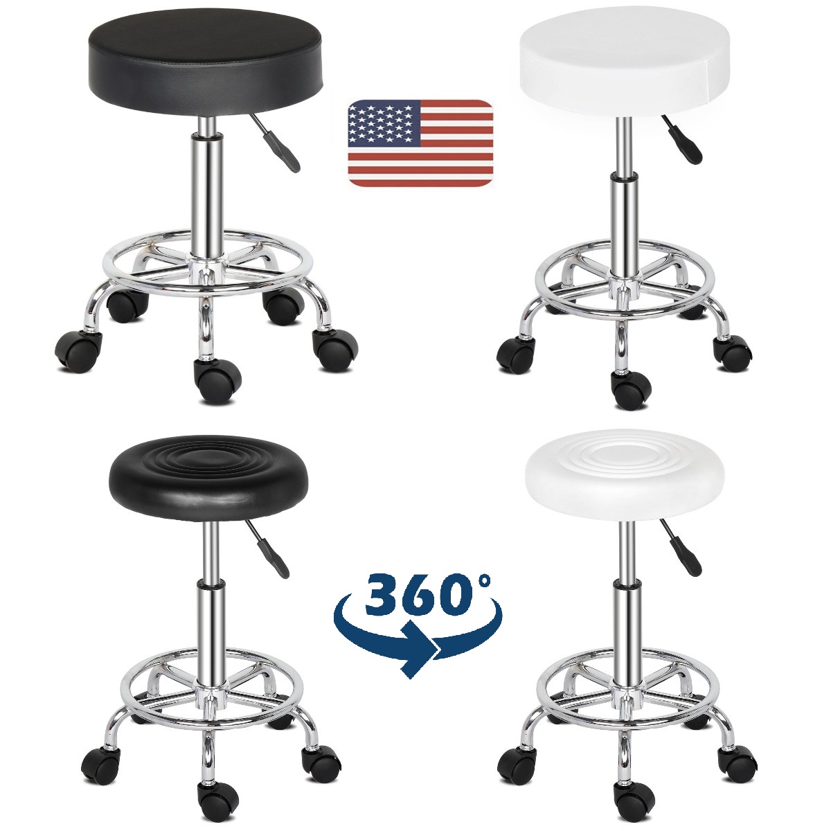 Rolling bar stool Clearance