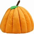 thumbnail image 5 of Pumpkin Pet Bed for Cats and Small Dogs, Semi-Enclosed Indoor Cat House with Soft Warm Plush, Winter Dog Bed Cave Basket for Kittens, 15"x15"x13", 5 of 6