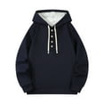 thumbnail image 6 of LpwkSSA Men's Long Sleeved Hooded Sweatshirt Soft Breathable Fabric Loose Fit Casual Outdoor Fashion Ideal for Summer Daily Wear Blue M, 6 of 9