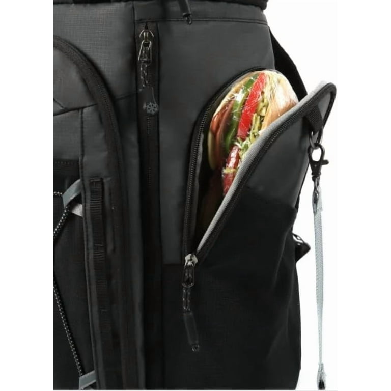 Backpack Cooler, 26 Cans Titan, Leak Proof Black with Insulated