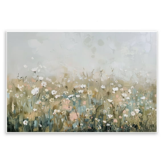 Stupell Industries Pastel Meadow Wildflowers Wall Plaque Art design by Elara Yasna, 10 x 15