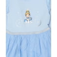 thumbnail image 3 of Disney Toddler Girls Princess Long Sleeve Ballerina Tutu Dress (Blue, 4T), 3 of 7
