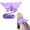 Purple, variant on Ferret Angel Wing Harness and Leash Set, Soft Plush Vest with Bell for Small Animal Outdoor Walking, Costume Style.