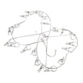 thumbnail image 3 of 1pc Multi Purpose Stainless Steel Clothes Hanger with Socks Clips for Drying Rack, 3 of 3