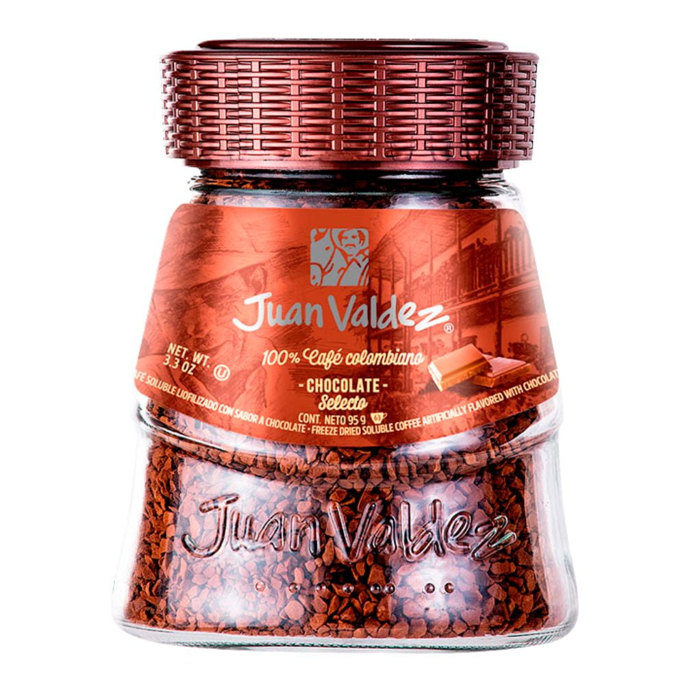 Juan Valdez Chocolate Flavor Instant Coffee Freezed Dried (95gr/3.3 Oz